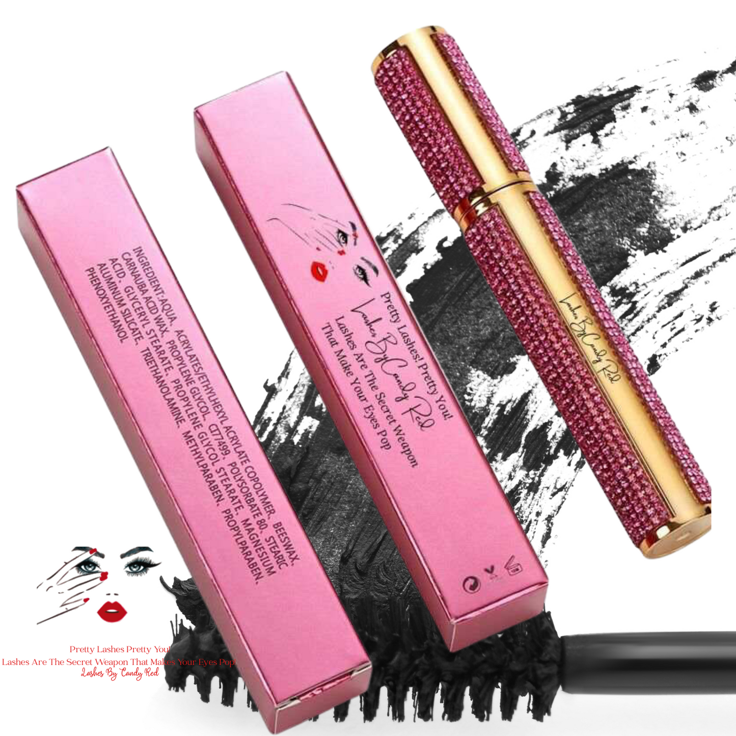 PRETTY DIAMOND MASCARA BY CANDY RED