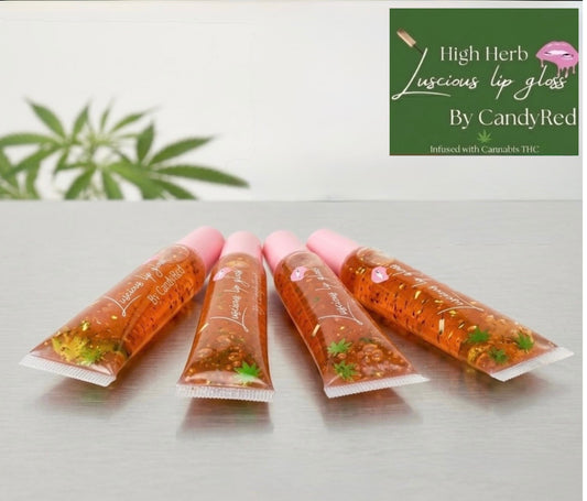 Black Cherry Favor (CANNABIS THC) Edible High Herb  Luscious Lip Gloss  By CandyRed