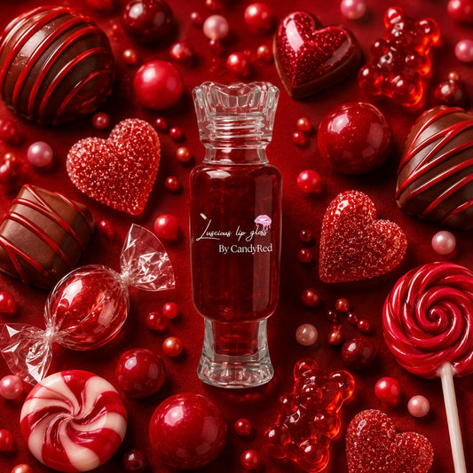 Candy Red luscious Candy Tube Lip Gloss