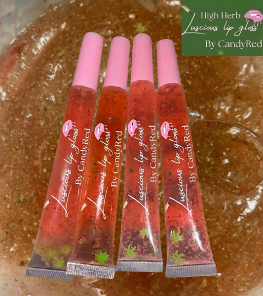 Black Cherry Favor (CANNABIS THC) Edible High Herb  Luscious Lip Gloss  By CandyRed
